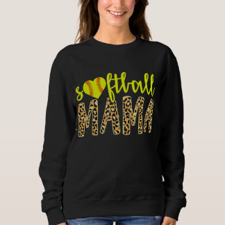 Softball Mama Niedlich Cheetah Sports Mother Day 1 Sweatshirt