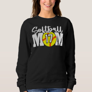 Softball-Mama Nr. 17 Sweatshirt