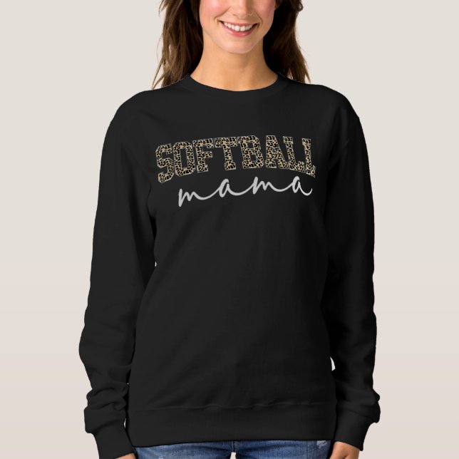 Softball Mama Softball Mama für Frauenmütterchen D Sweatshirt (Vorderseite)