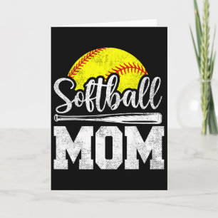 Softball-Mama Softball-Spielerin Spiel-Tag Muttert Karte