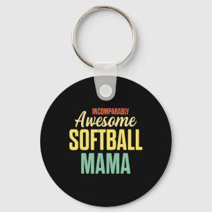 Softball-Mama Stolz Mutter Teamplayer Schlüsselanhänger