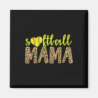 Softball-Mama Süßer Gepard Muttertags-Sport Magnet