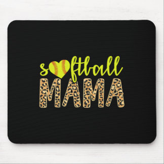 Softball Mama Süßer Gepard Muttertags-Sport  Mousepad