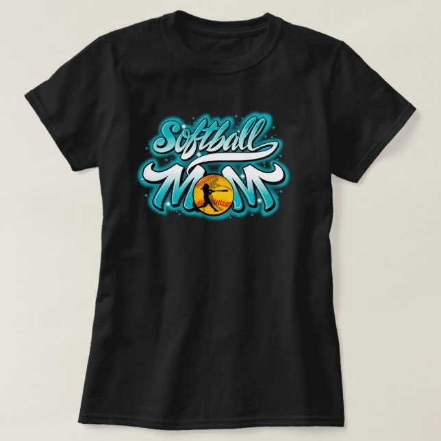 Softball Mama T - Shirt (Design vorne)