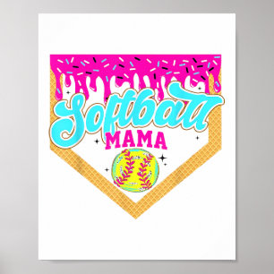 Softball Mama Tropfen Ice Cream Driving Game Day S Poster