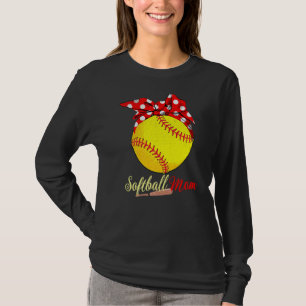 Softball-Mama Vintag Mama Mother Women T-Shirt