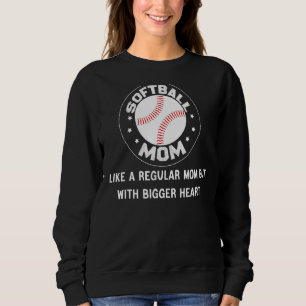 Softball-Mama wie normale Mama, aber mit einem grö Sweatshirt