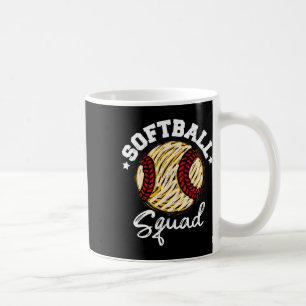 Softball-Mannschaft Bedrängte Vintage Lustige Soft Kaffeetasse