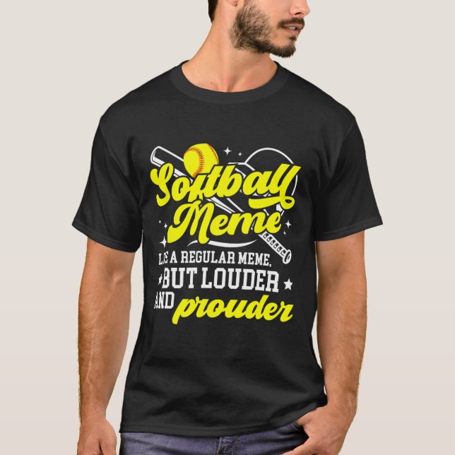 Softball Meme Definition Meme Of A Softball Player T-Shirt (Vorderseite)