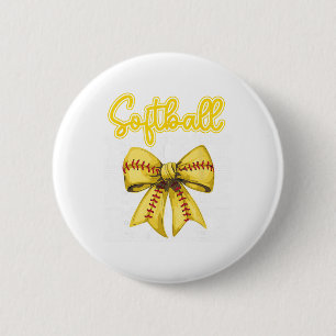 Softball Mimi Coquette Schleife Sport Oma Nana Mot Button