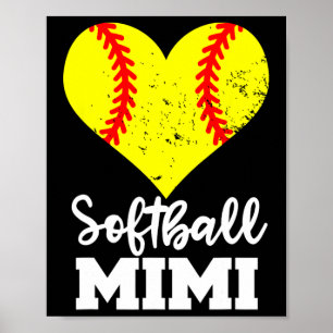 Softball Mimi Lustige Softball-Spielerin Mimi Poster