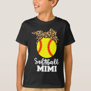 Softball Mimi Lustiger Leopard Mimi T-Shirt