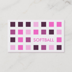 SOFTBALL (Mod-Quadrate) Visitenkarte