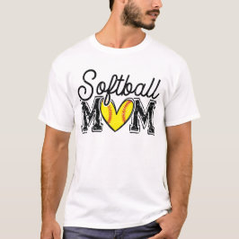 Softball Mom Distressed T-Shirt