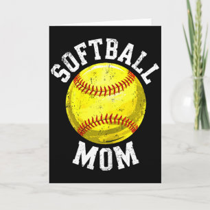 Softball-Mom-Shirt Frauen Softball-Liebhaberin Mam Karte