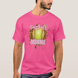 Softball Momma Vintage Softball-Familie passt zusa T-Shirt