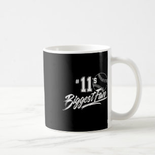 Softball-Mutter Nummer 11s größter Fan Dad Bruder Kaffeetasse
