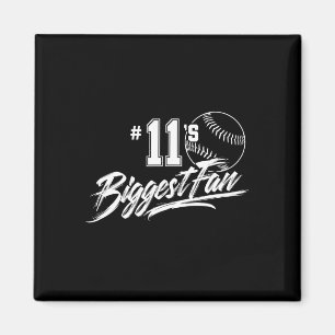 Softball-Mutter Nummer 11s größter Fan Vater Brude Magnet