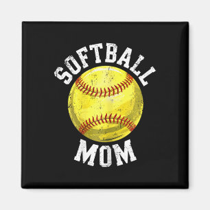Softball-Mutter-Shirt Frauen Softball-Liebhaberin Magnet