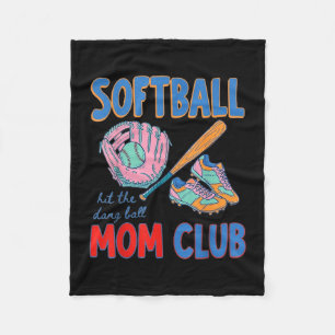 Softball-Mutterclub schlag den verdammten Ball Fleecedecke