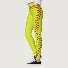 Softball-Nahkampfmuster Leggings