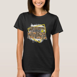 Softball Nana Leopard gebleicht Familienmatte T-Shirt