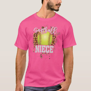 Softball Niece Vintag Softball-Familie passt zusam T-Shirt
