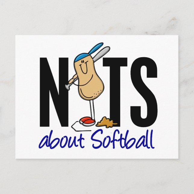 Softball Nut 2 Postkarte (Vorderseite)