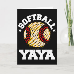 Softball Oma Distressed Vintage Lustig Großmutter Karte