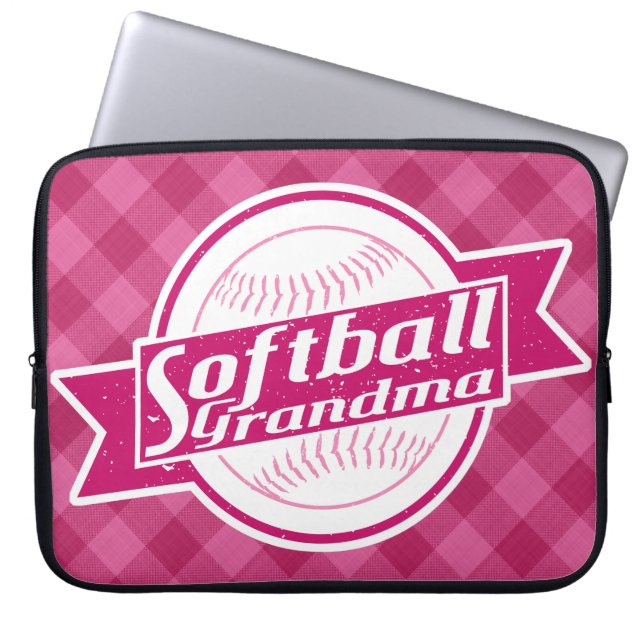 Softball Oma Laptop Sleeve (Vorderseite)