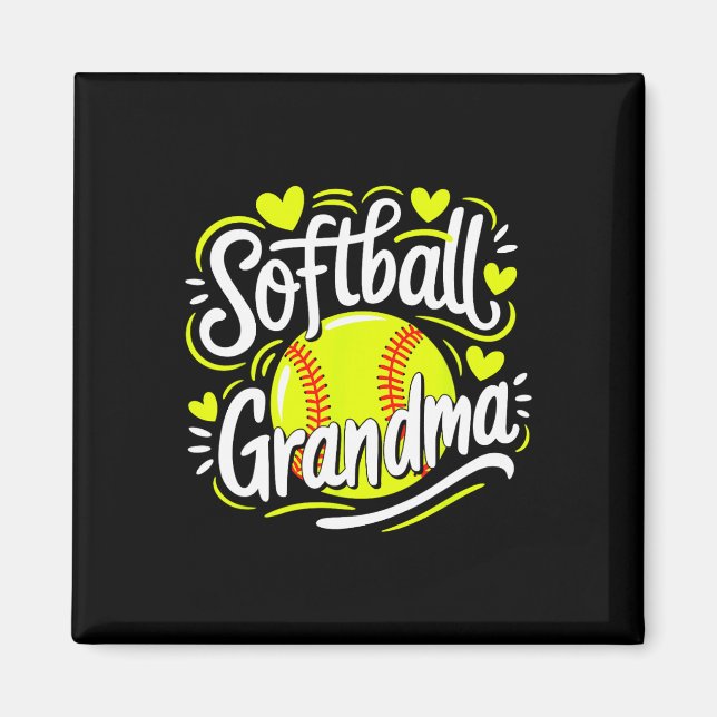 Softball-Oma  Magnet (Vorne)
