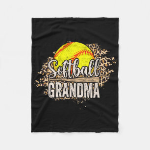 Softball-Oma Nana Muttertags-Jubel-Junge Sp Fleecedecke