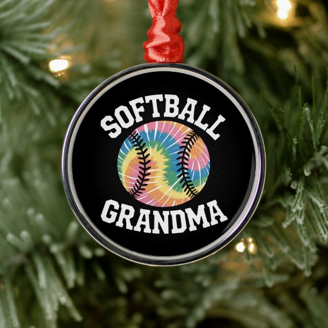 Softball-Oma Ornament Aus Metall (Baum)