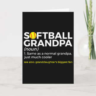 Softball-Opa-Definition Enkelin größter  Karte