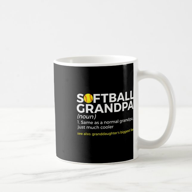 Softball-Opa-Definition Enkeltochter größte Kaffeetasse (Rechts)