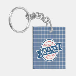 Softball Opa Keyring Schlüsselanhänger