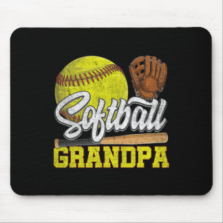 Softball-Opa Softball-Spieler Spieltag Vatertag Mousepad