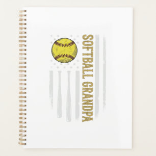 Softball-Opa Vintage-Flagge Vektor-Design_1 Planer