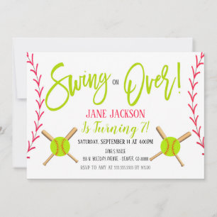 Softball-Party Einladung