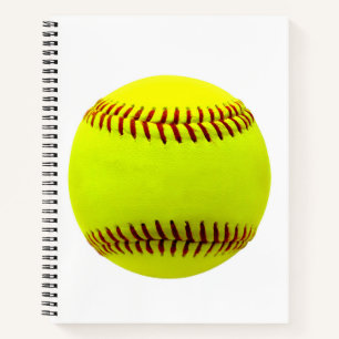Softball personalisieren Aquamarine Ball Caoch Notizbuch