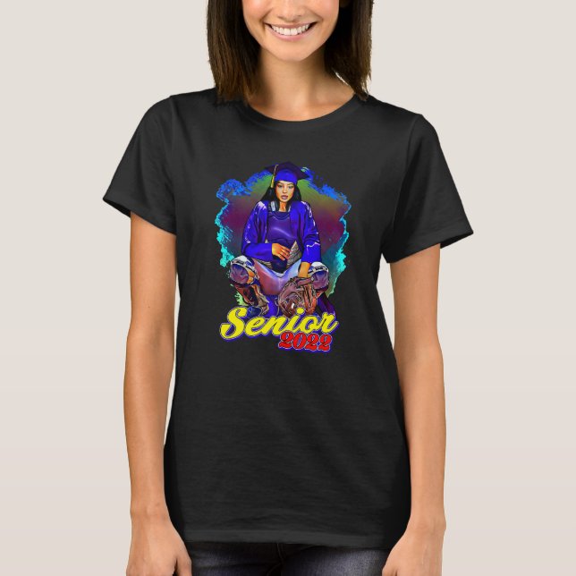 Softball-Pitcher-Fangausrüstung  Abschlussklasse  T-Shirt (Vorderseite)