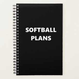Softball-Planer Sportthema Softball-Pläne Planer
