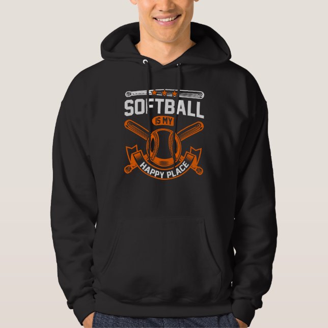 Softball Player Coach Fan Funny Quotes 65 Spieler Hoodie (Vorderseite)