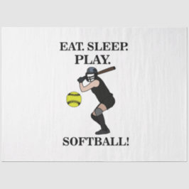 Softball Player Coach Sports Party Seidenpapier