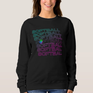 Softball-Player für Mädchen und Jugendliche Sweatshirt