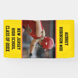 Softball Player Graduation Grad Senior Outdoor Banner