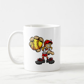 Softball Player Mug- Cute But Dangerous Kaffeetasse
