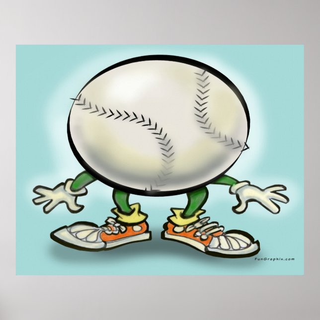 Softball-Poster Poster (Vorne)