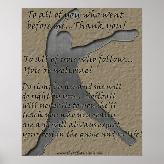 Softball-Poster Poster