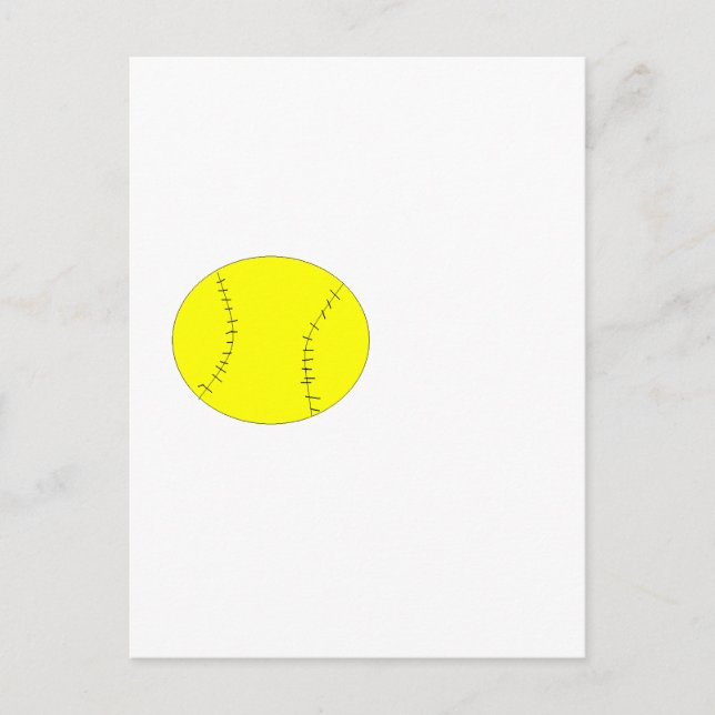 Softball Postkarte (Vorderseite)